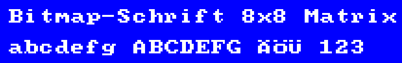 Bitmap-Schrift